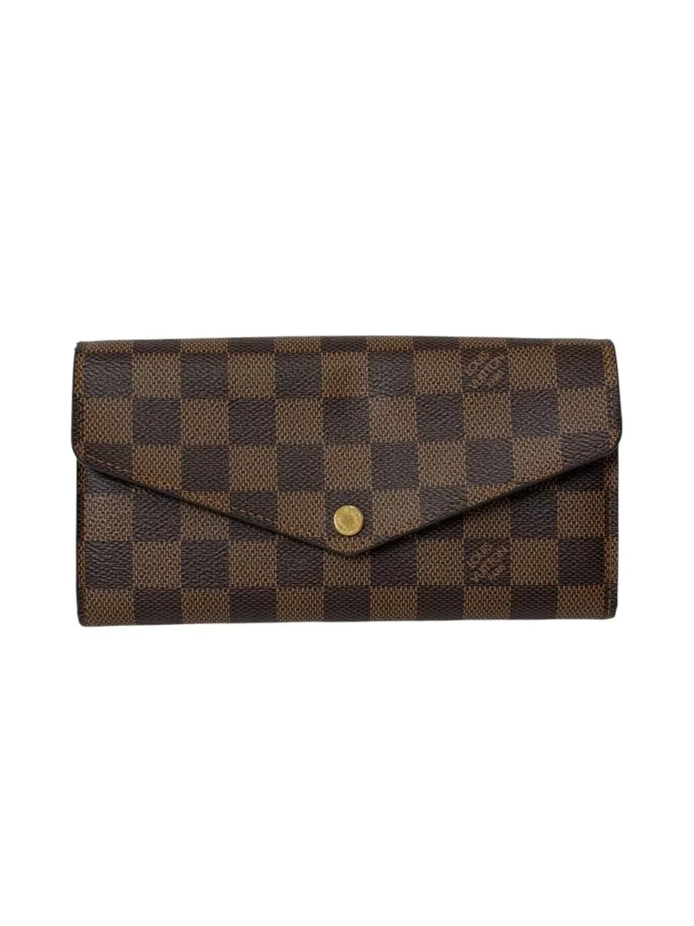 Louis Vuitton 2020 France Brown Damier Sarah Flap Wallet AS IS